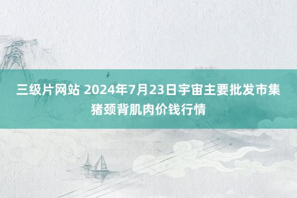 三级片网站 2024年7月23日宇宙主要批发市集猪颈背肌肉价钱行情