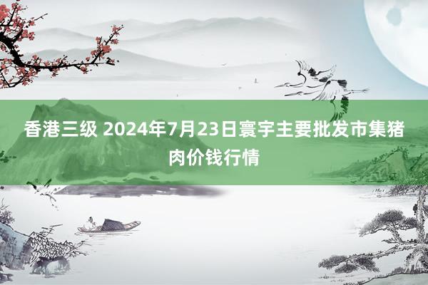 香港三级 2024年7月23日寰宇主要批发市集猪肉价钱行情