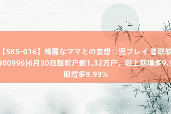 【SKS-016】綺麗なママとの妄想○児プレイ 普联软件(300996)6月30日鼓吹户数1.32万户，较上期增多9.93%