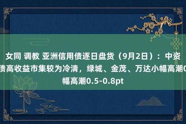 女同 调教 亚洲信用债逐日盘货（9月2日）：中资好意思元债高收益市集较为冷清，绿城、金茂、万达小幅高潮0.5-0.8pt