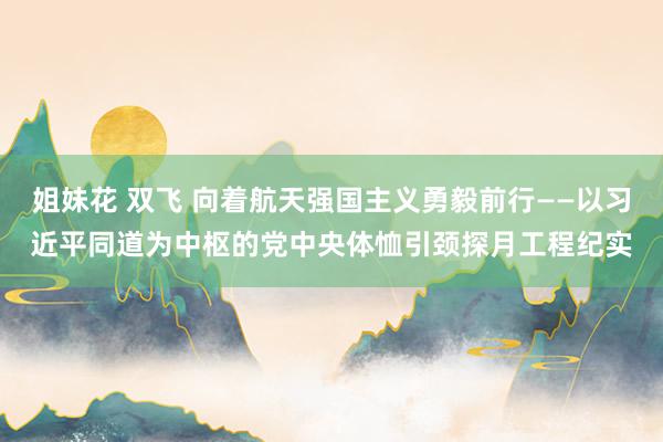 姐妹花 双飞 向着航天强国主义勇毅前行——以习近平同道为中枢的党中央体恤引颈探月工程纪实